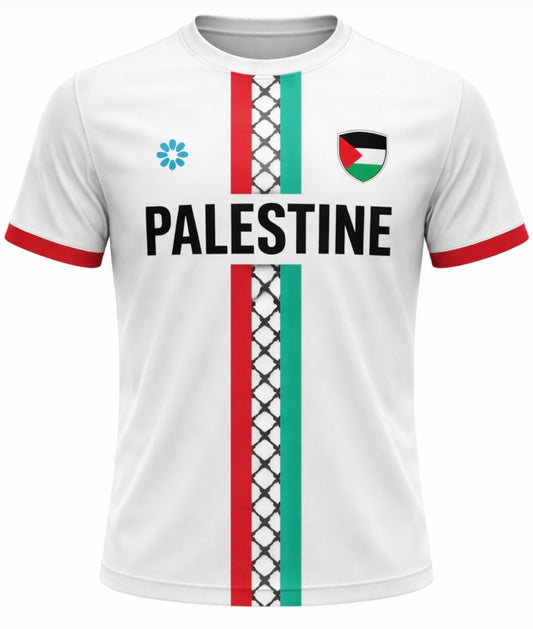 Palestine 2026 Jersey - White - Unisex - Adults